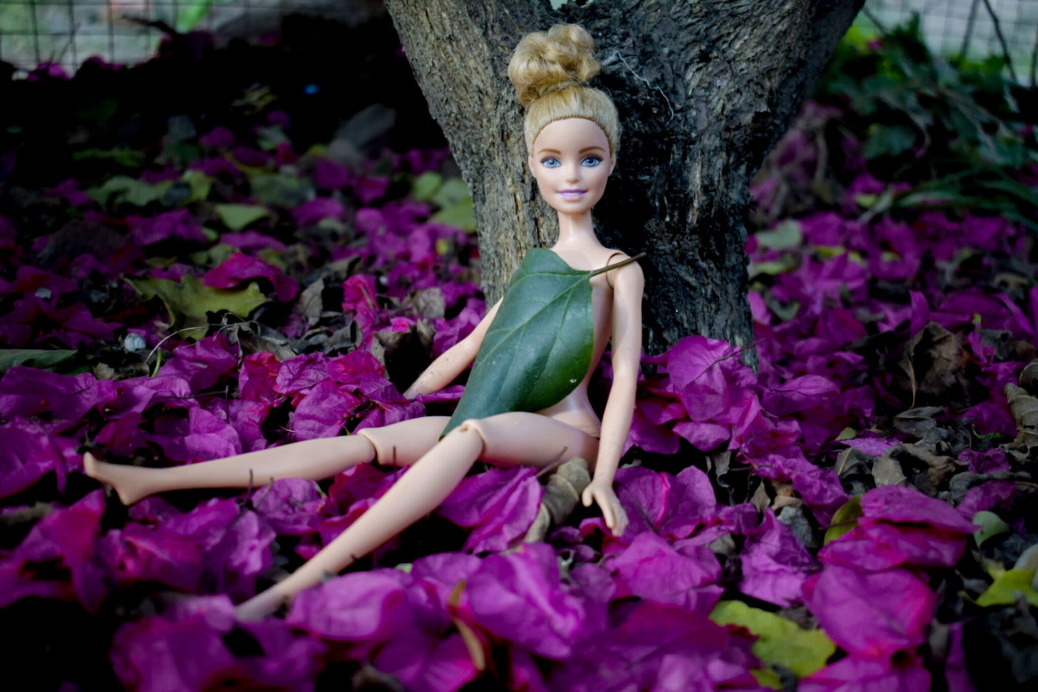 Barbie in flowers